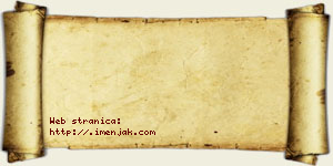 Isidora Daničić vizit kartica